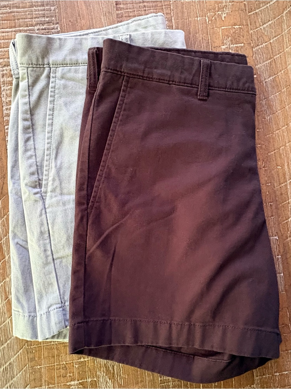 Roundtree & Yorke Men's 5.5" Inseam Stretch Chino Shorts Set Size 34 Black/Gray
